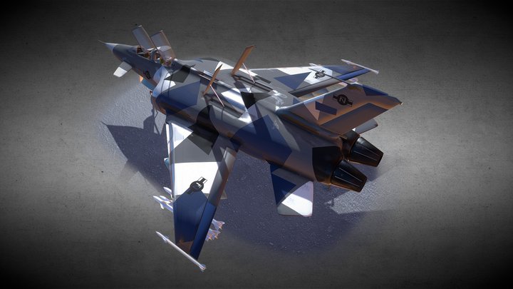 PFS - Combat Plane Fighter Bomber 3D Model