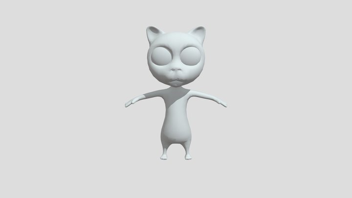 Cartoon cat_lowres 3D Model