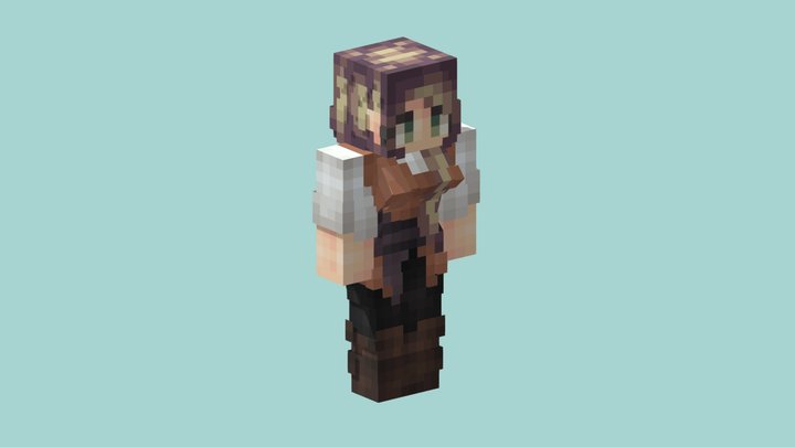 Minecraft girl 3D Model