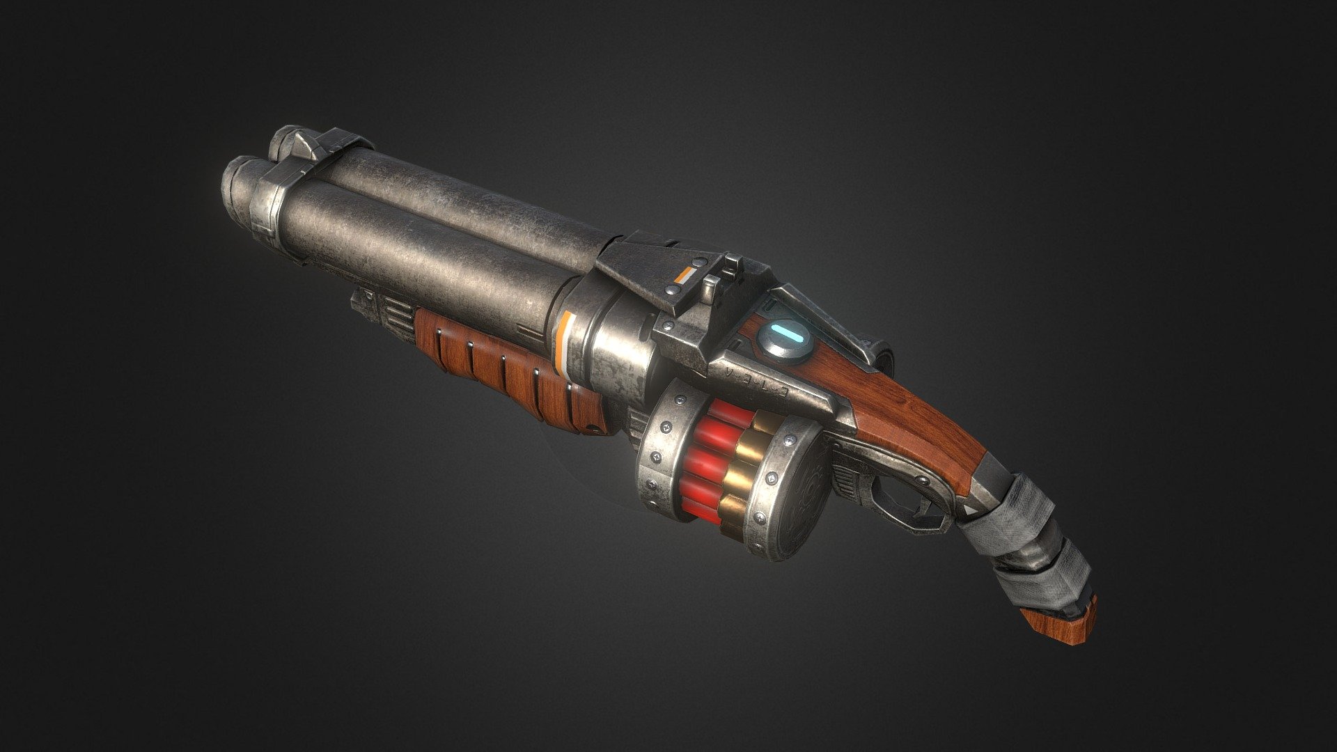Shotgun double Buy Royalty Free 3D model by micro26 [fcff2f8