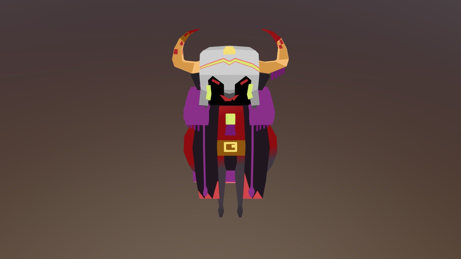 Low poly viking