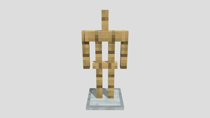 Minecraft ender chest 3D model animated