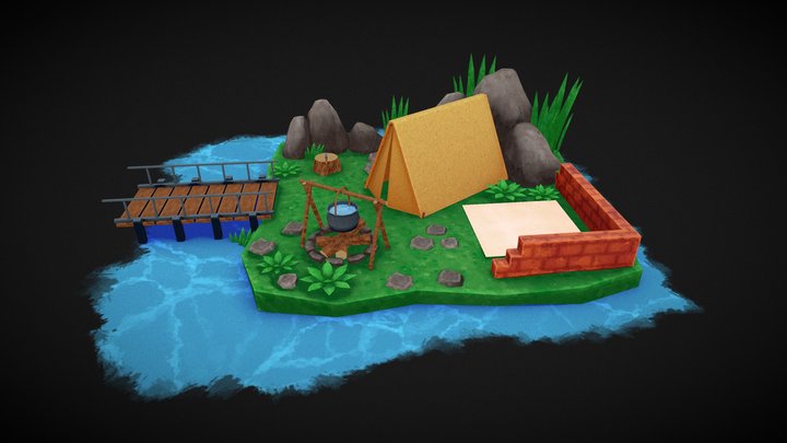 Tent - Academic Study 3D Model