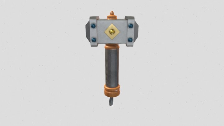 Stylized Thor’s Hammer | Game-Ready | 4k Texture 3D Model