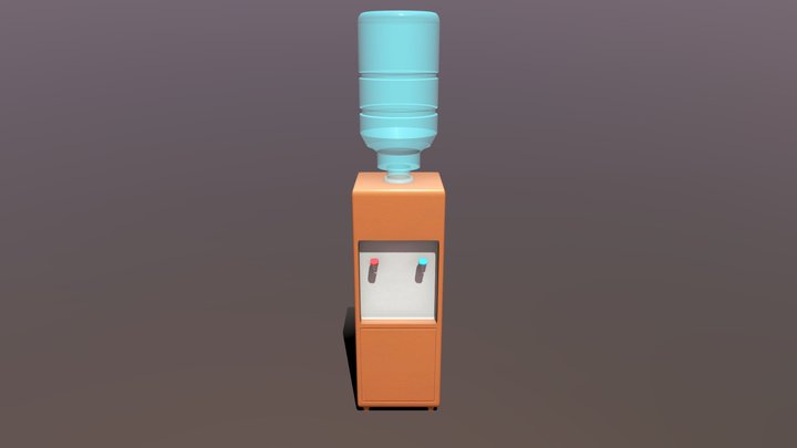 Stylized Water Dispenser 3D Model