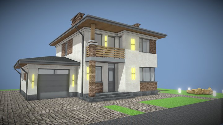 Кутове вікно 4 3D Model