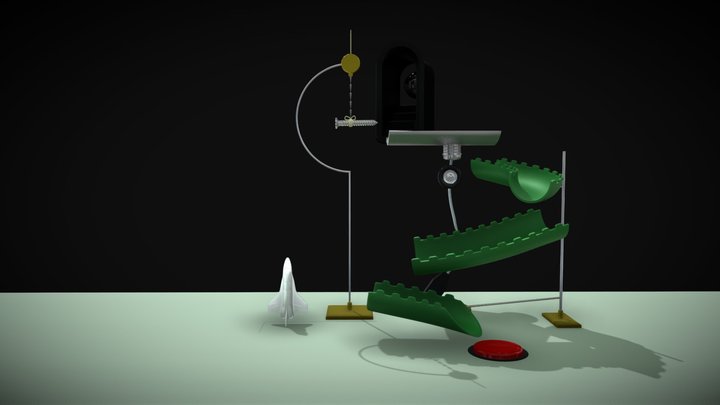 Rube Goldberg Machine for 7C Labs 3D Model