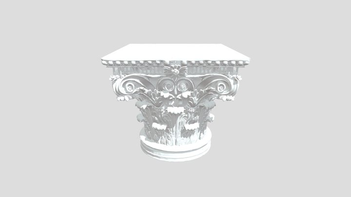 Corinthian Capital Temple of Vespasian and Titus 3D Model