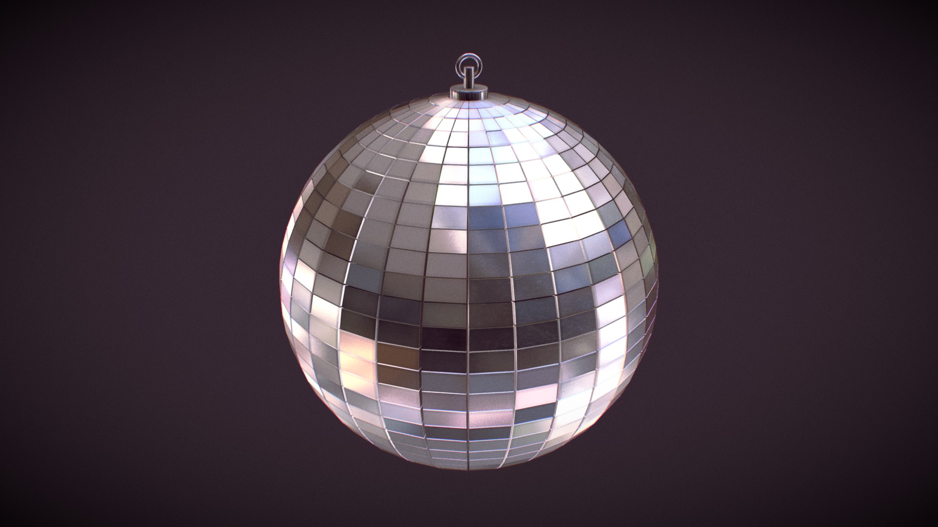 3D model Disco Ball - This is a 3D model of the Disco Ball. The 3D model is about a large round object with a light on top.