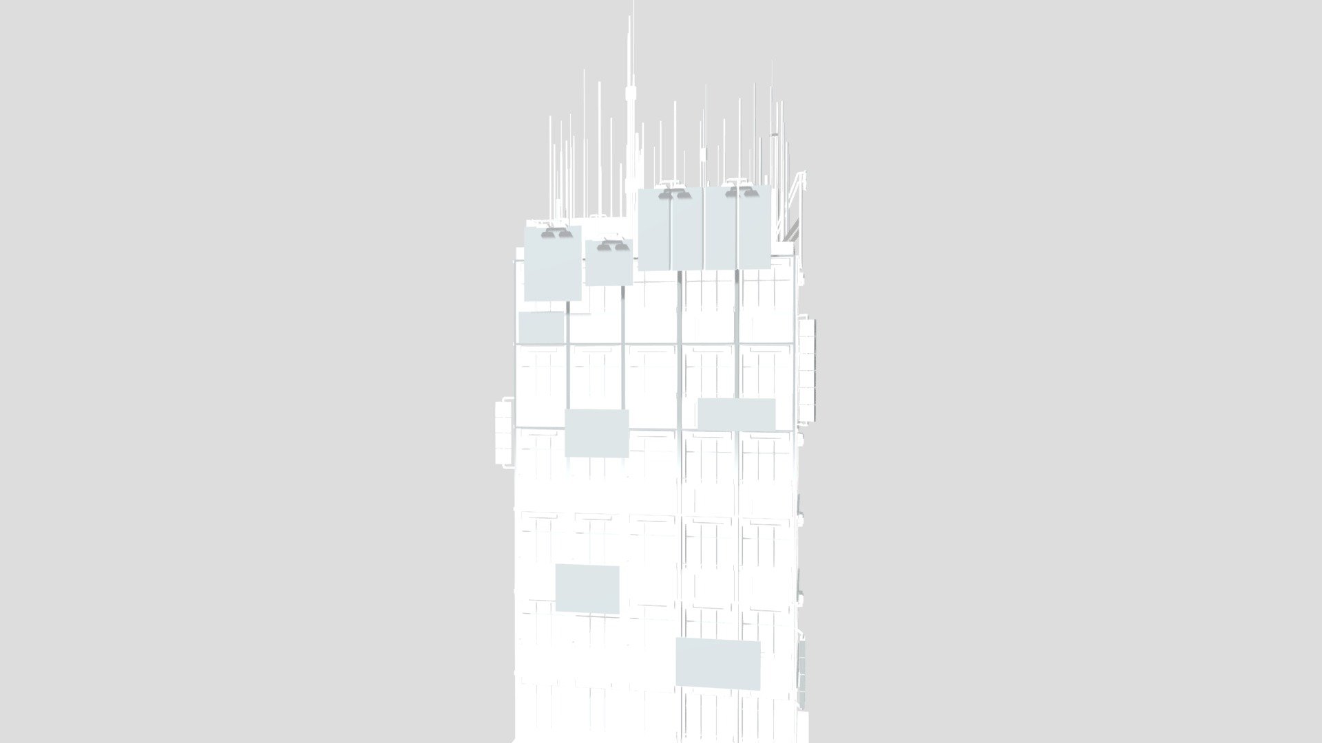 Futuristic building (Textureless, free)