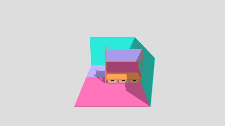 Bunk Bed 3D Model