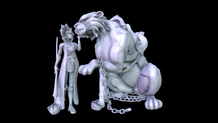 Evil-Lyn & Panthor 3D Model