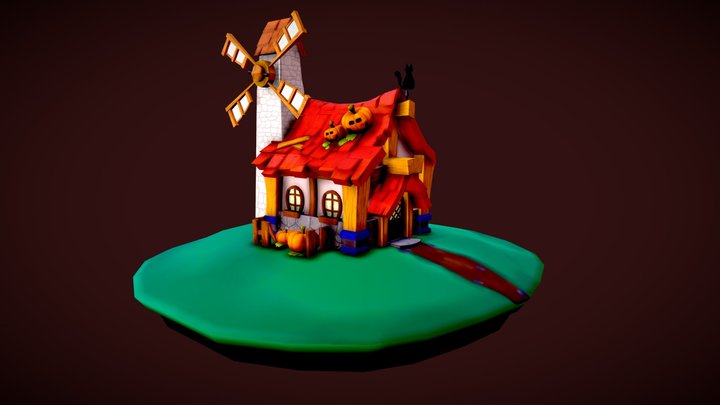 Casa Halloween 3D Model