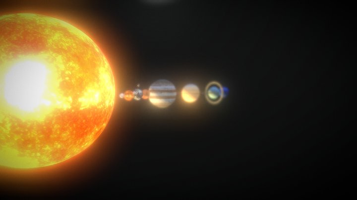 Solar System Paint 3D 3D Model