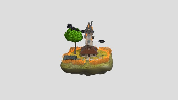 weasley house lauredan moreau 3D Model