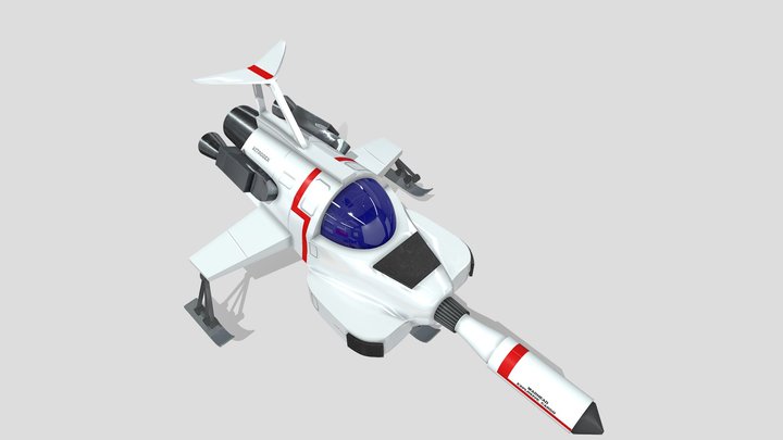 UFO Interceptor-stylised model from the TV show 3D Model