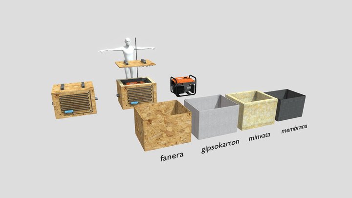 бокс для генератора 3D Model