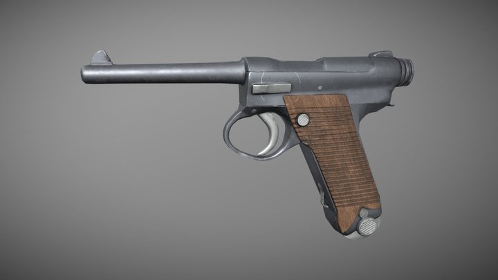 Nambu Type 14 3D Model