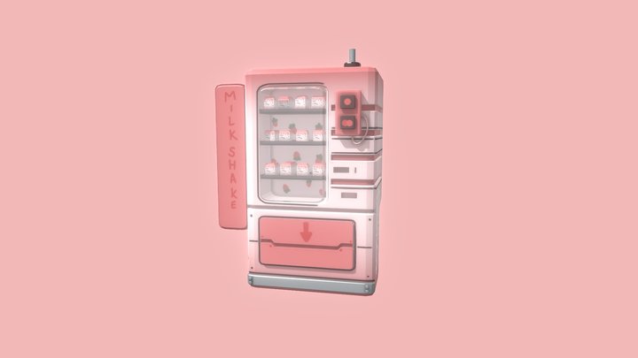 Milkshake Vending Machine 3D Model