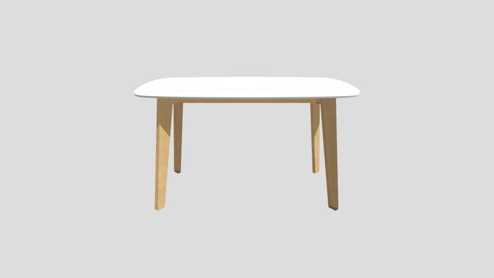 Mocha dining table 3D Model