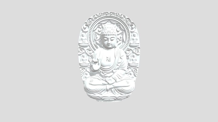 Buddha - Phật - Phù điêu 3D Model