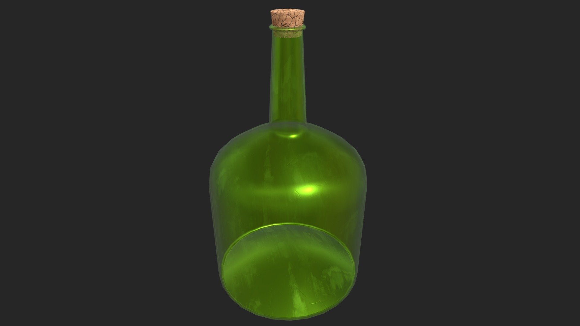 Medieval Bottle + Cork Download Free 3D model by rinkgames [fd1091c