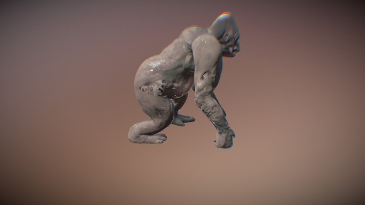 gorilla dude 3D Model