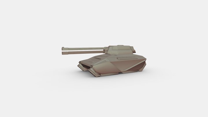 Hover Tank w/ Railgun CT4012-2020 3D Model