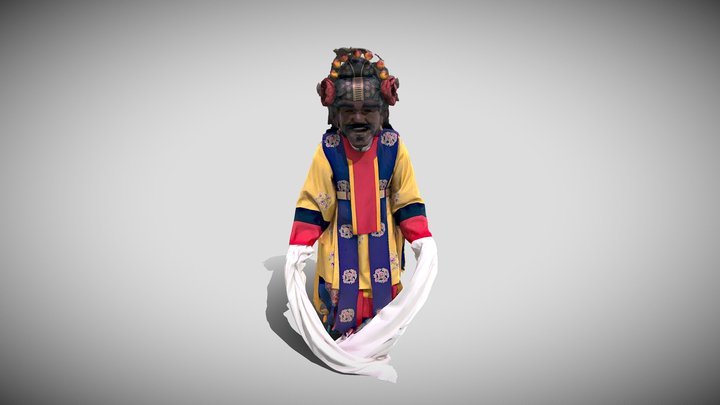 처용무_향단교주 3D Model
