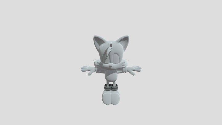 Sonic superstars Nintendo ver - Tails – Free 3D Model STL
