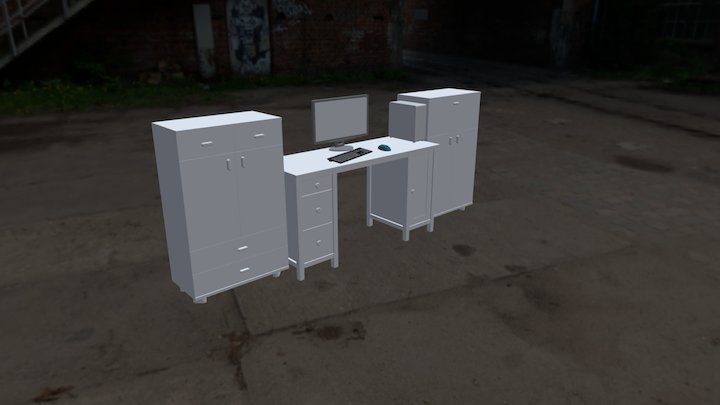 My workstation 3D Model