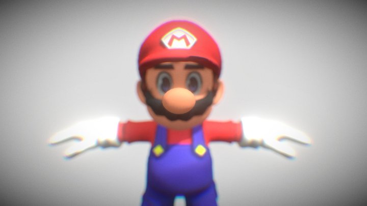 Mario Novo Fanmade 2022 Para Smg4 3D Model