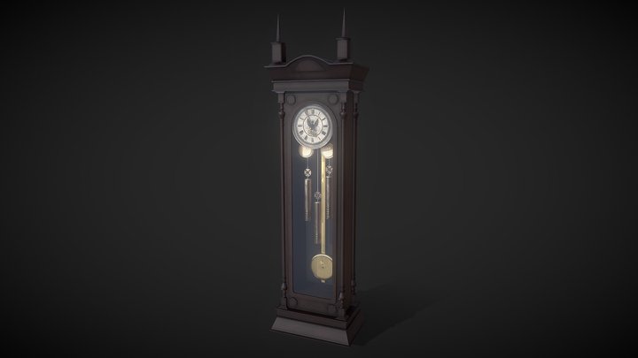 Pendulum Clock 3D Model