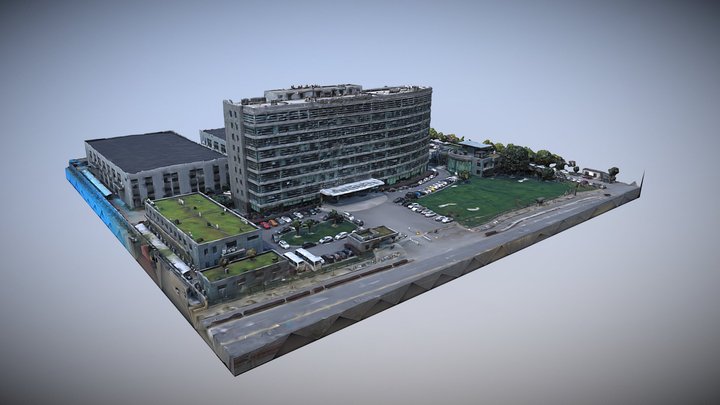 Office and factory in Shanghai 3D Model