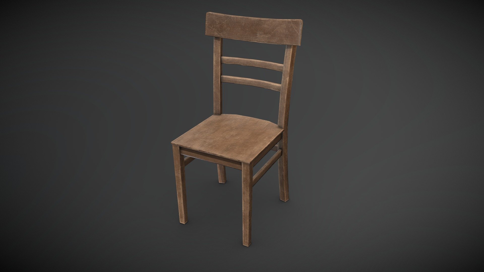 Wooden Chair Download Free 3d Model By Zian Zian 0912 [fd172ee] Sketchfab