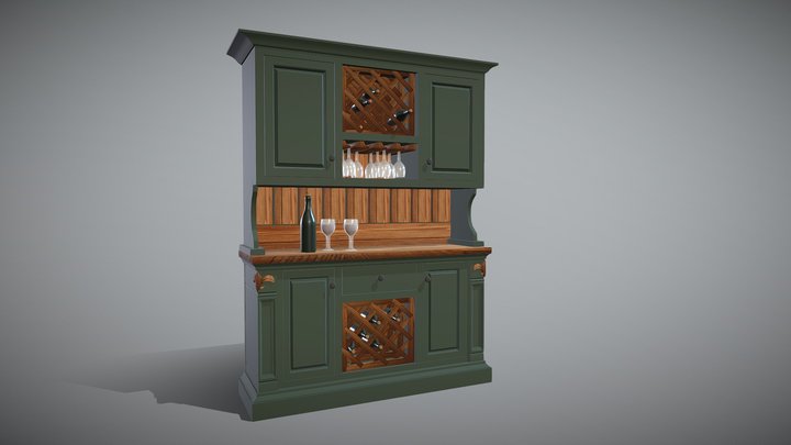 Bar Cabinet 3D Model