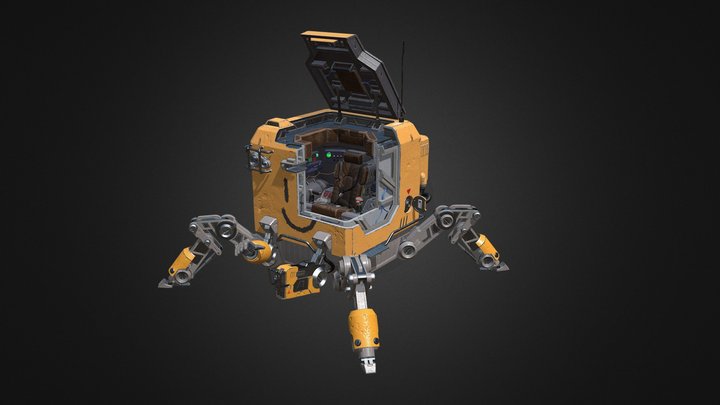 B0X-Bot 3D Model