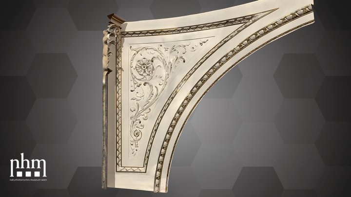 Spandrel featuring a stucco ornament – Modello 3D gratuito STL