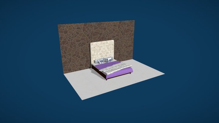 Master Bed 3D Model