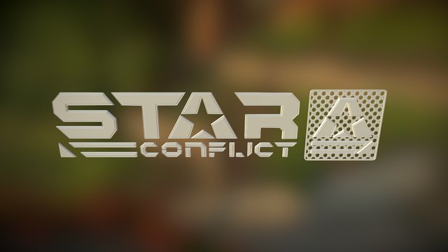 Star Conflict Logo 3D Model
