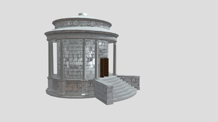 Temple Vesta 3D Model