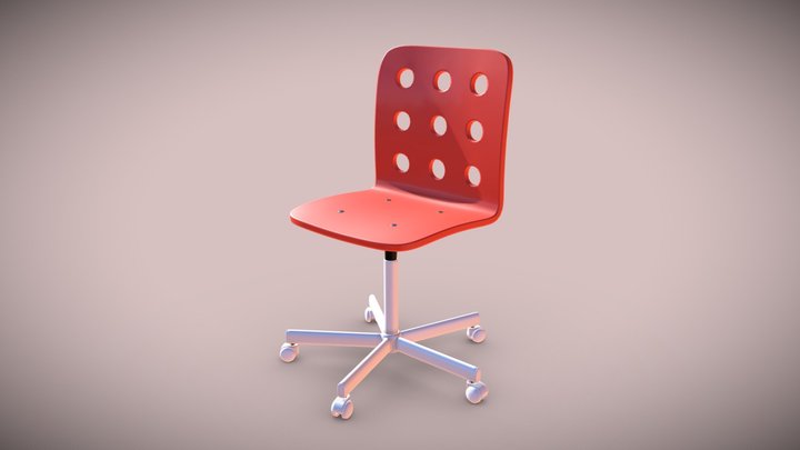 Child's Desk Chair 3D Model
