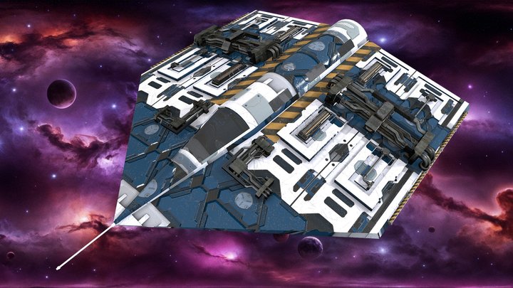 Manta spaceship – Modello 3D gratuito STL