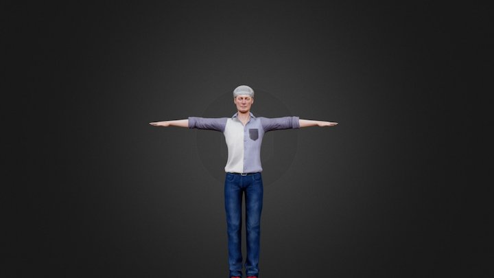 Dave From "The Dagenham Idol 3D Model