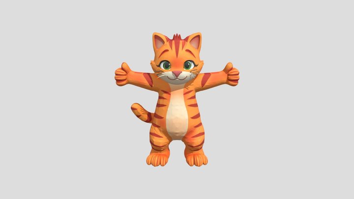 3D cartoon-style 3D Model