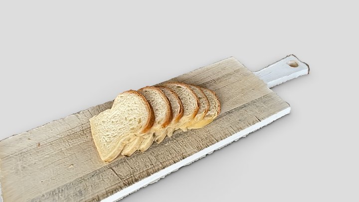 Sliced bread captured with RealityScan