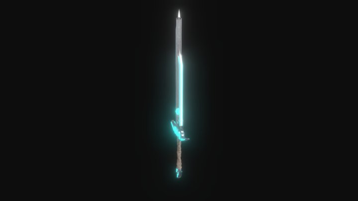 futuristic sword 3D Model
