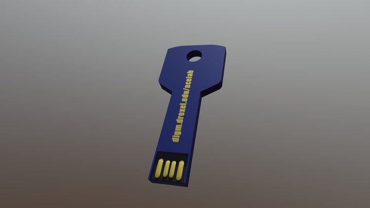 USB Key 3D Model