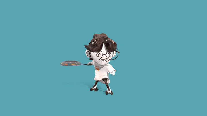 Annie Animated 3D Model