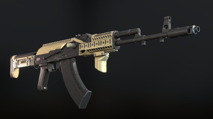 Zenitco AK-103 Rifle 3D Model